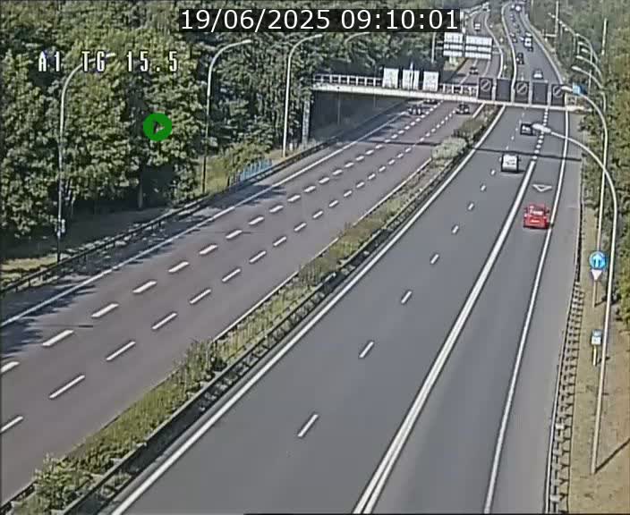 Traffic live webcam Luxembourg Munsbach - A1 direction Luxembourg - BK 15.5