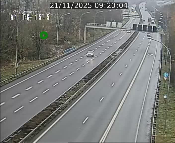 Traffic live webcam Luxembourg Munsbach - A1 direction Luxembourg - BK 15.5