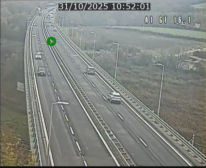 Traffic live webcam Luxembourg Niederanven - A1 direction Allemagne - BK 16.1