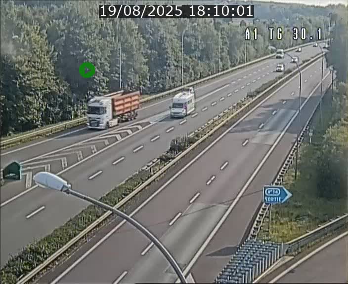 Traffic live webcam Luxembourg Grevenmacher - A1 direction Luxembourg - BK 30.1