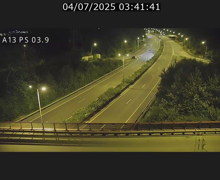 Traffic live webcam Luxembourg Ehlerange - A13 direction Esch-sur-Alzette - BK 6.8