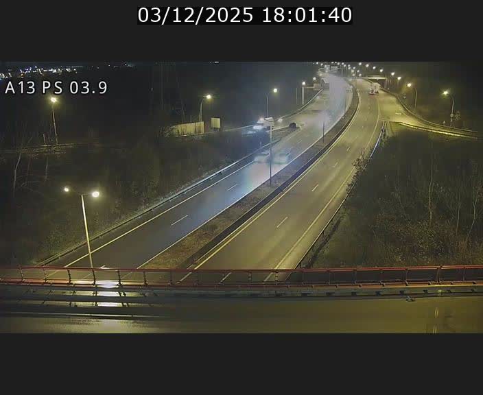 Traffic live webcam Luxembourg Differdange - A13 direction Esch-sur-Alzette - BK 3.9