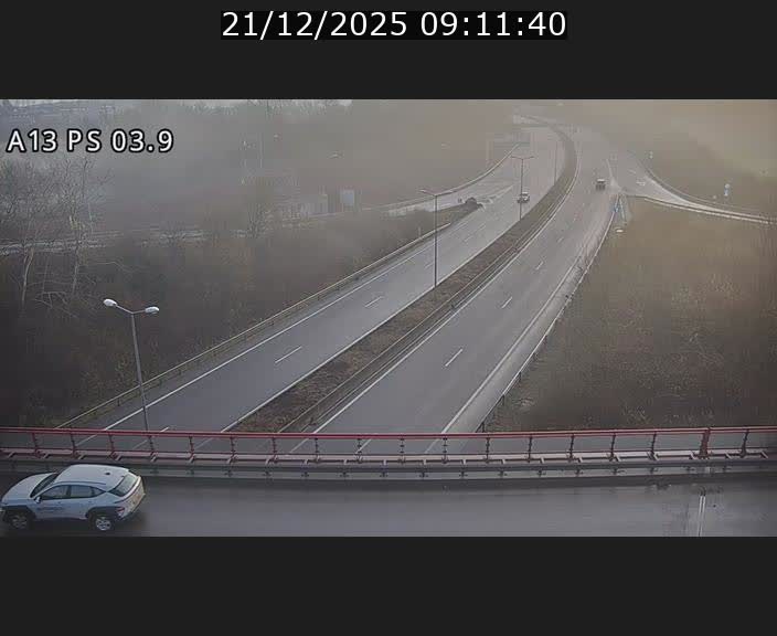 Traffic live webcam Luxembourg Differdange - A13 direction Esch-sur-Alzette - BK 3.9