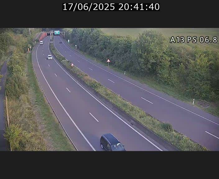 Traffic live webcam Luxembourg Ehlerange - A13 direction Esch-sur-Alzette - BK 6.8