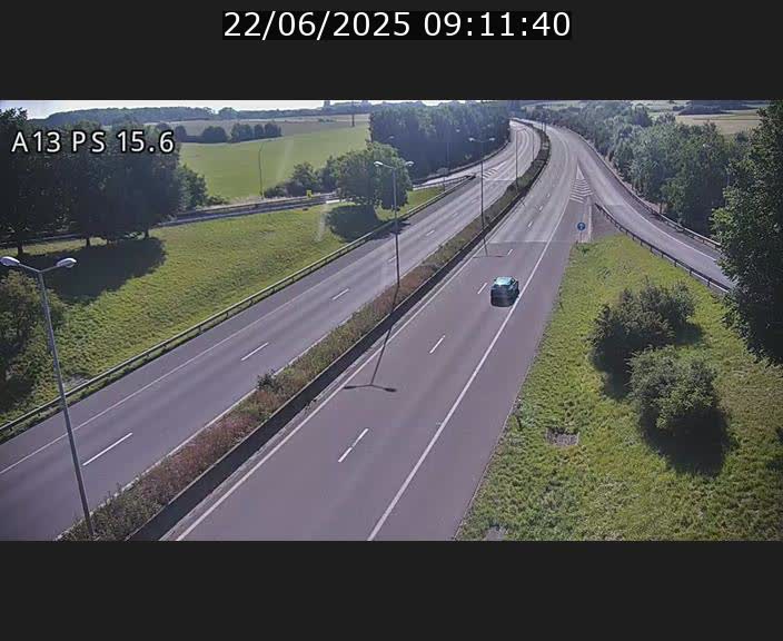 Traffic live webcam Luxembourg Kayl - A13 direction Dudelange - BK 15.6