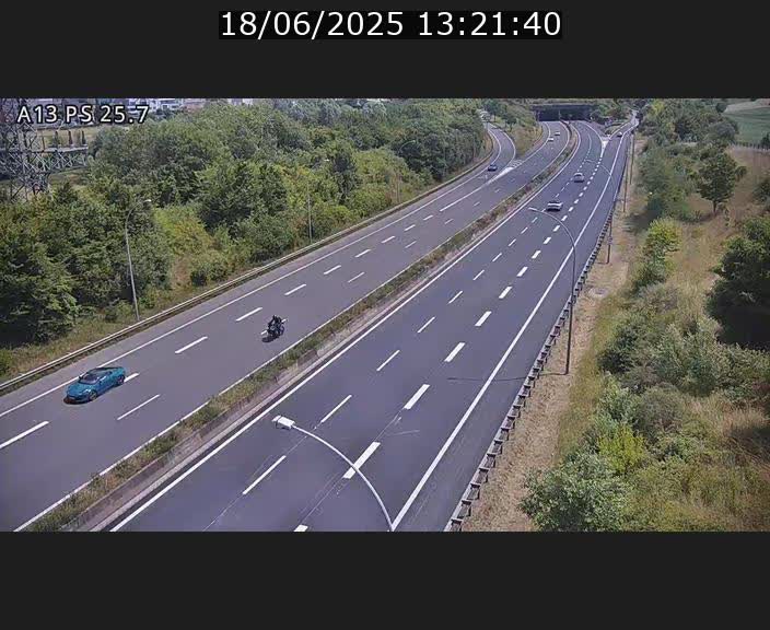 Traffic live webcam Luxembourg Frisange - A13 direction Allemagne - BK 26