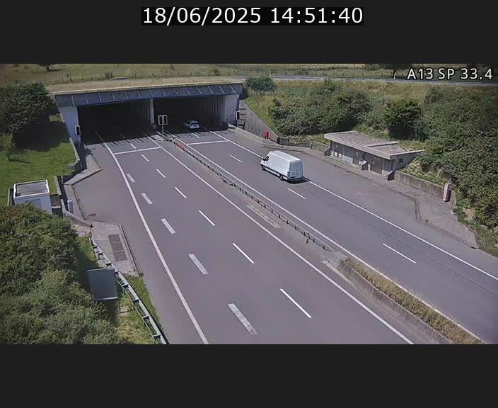 Webcam trafic sur A13 à hauteur d'Altwies en direction de Mondorf-les-bains et en provenance de l'Allemagne