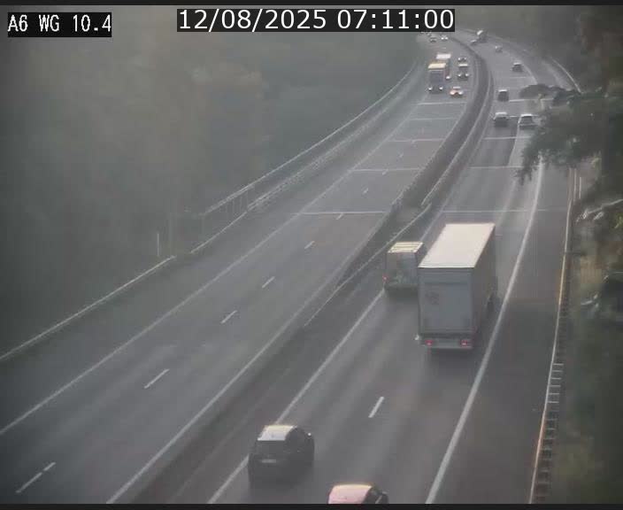 Traffic live webcam Luxembourg Mamer - A6 - BK 10.4 - direction Luxembourg/France/Allemagne