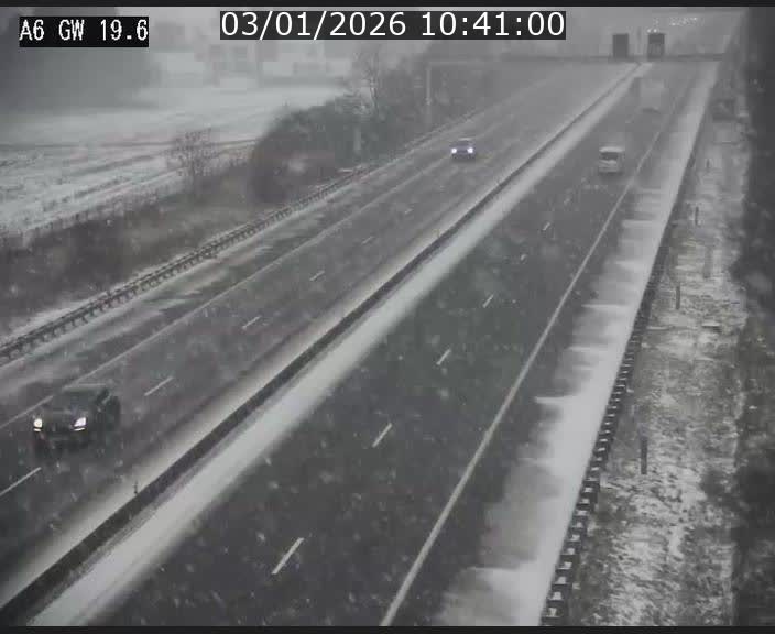Traffic live webcam Luxembourg - Steinfort - A6 - BK 19.6 - direction Belgique