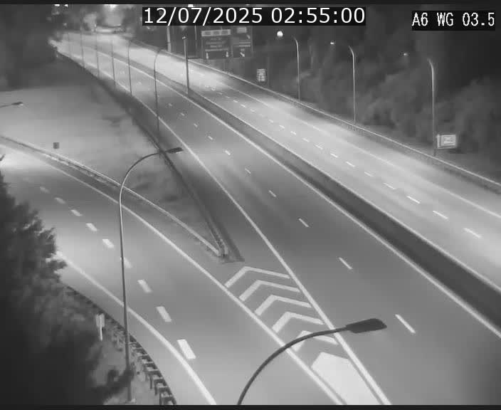 Traffic live webcam Luxembourg - Croix de Cessange - A6 - BK 3.5 - direction France/Allemagne