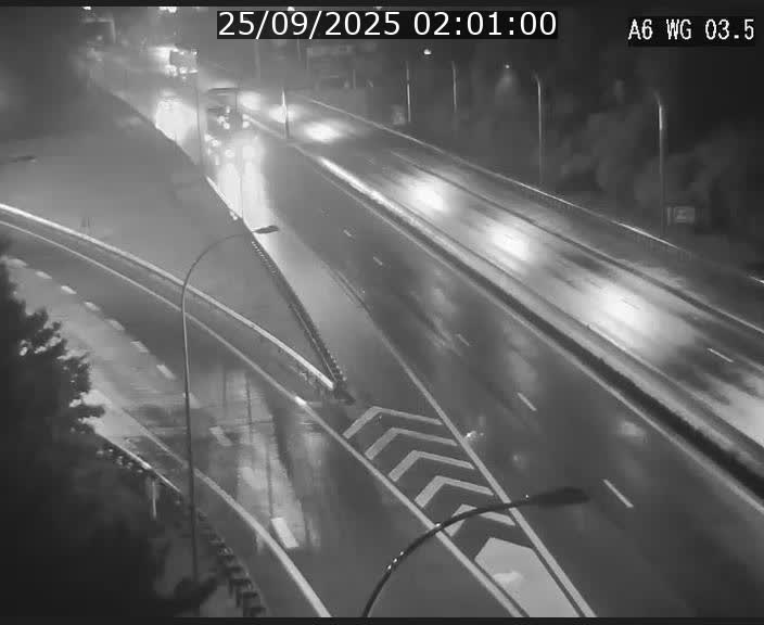 Traffic live webcam Luxembourg - Croix de Cessange - A6 - BK 3.5 - direction France/Allemagne