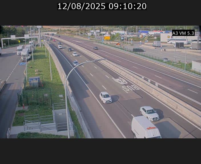 Traffic live webcam Luxembourg Aire de Berchem - A3 - BK 5 - direction France