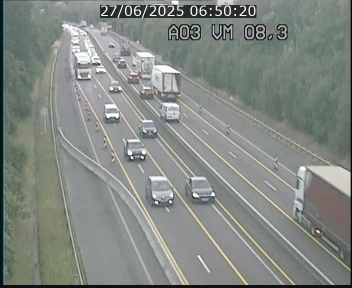 Traffic live webcam Luxembourg Bettembourg - A3 - BK 8.3 - direction France