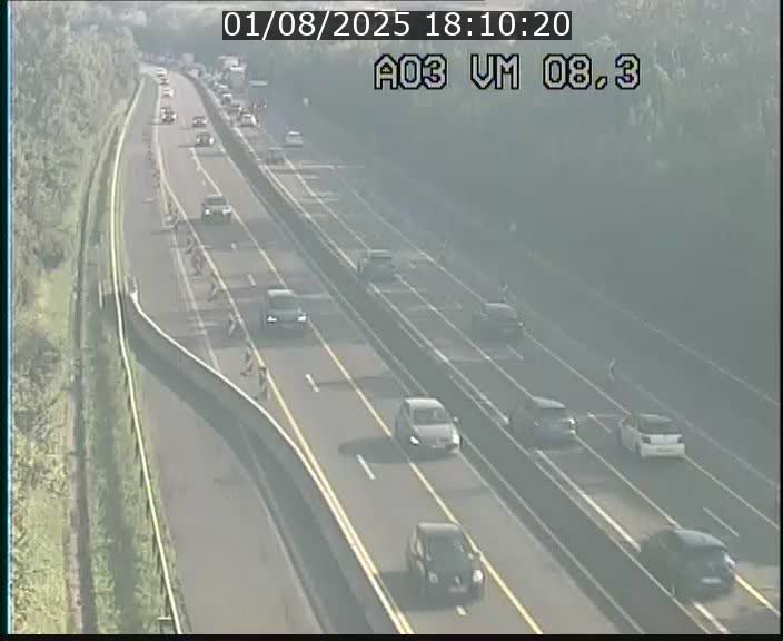 Traffic live webcam Luxembourg Bettembourg - A3 - BK 8.3 - direction France