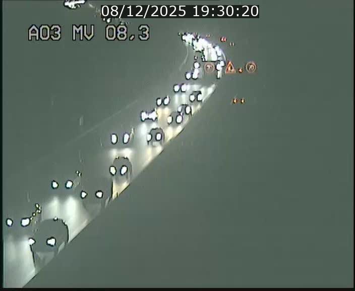 Webcam Autoroute après la Croix de Bettembourg en direction de Luxembourg sur l'A3