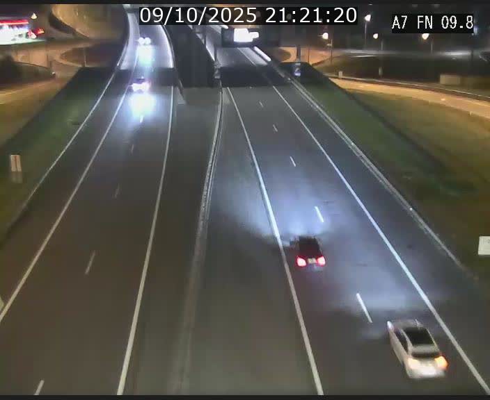 Caméra trafic Luxembourg - A7, Tunnel Gousselerbierg, sortie sud, direction rond-point Lorentzweiler (BK 9.9)