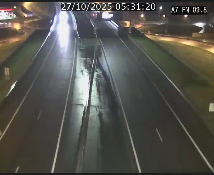 Caméra trafic Luxembourg - A7, Tunnel Gousselerbierg, sortie sud, direction rond-point Lorentzweiler (BK 9.9)