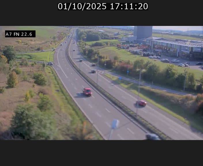 Caméra trafic Luxembourg - A7, Colmar-berg direction Mersch