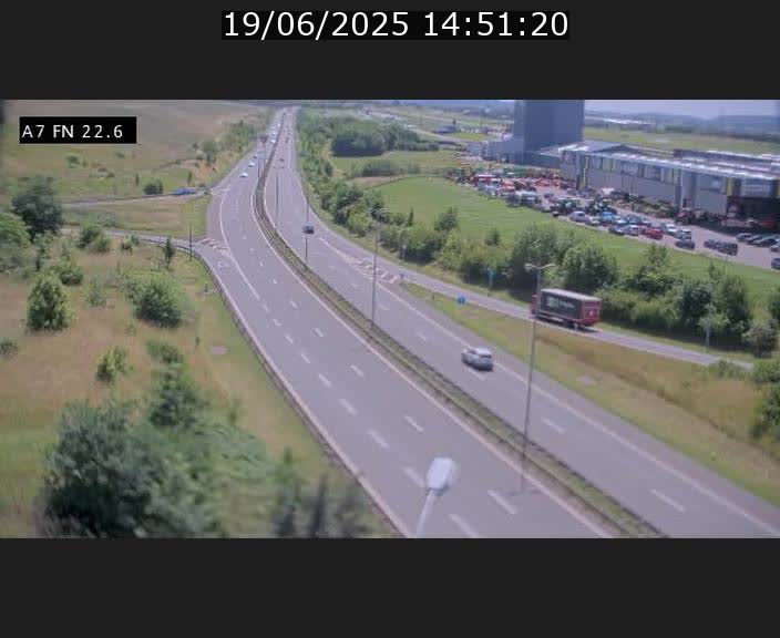 Caméra trafic Luxembourg - A7, Colmar-berg direction Mersch