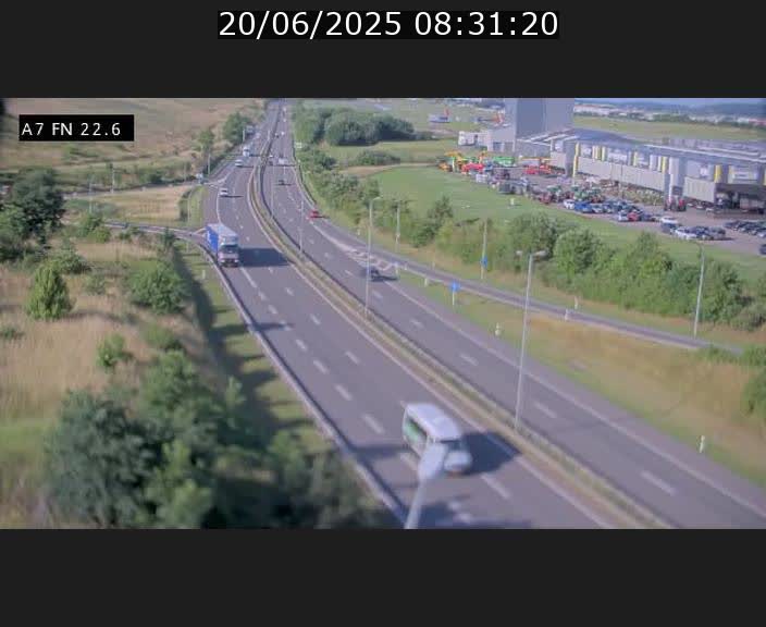 Caméra trafic Luxembourg - A7, Colmar-berg direction Mersch