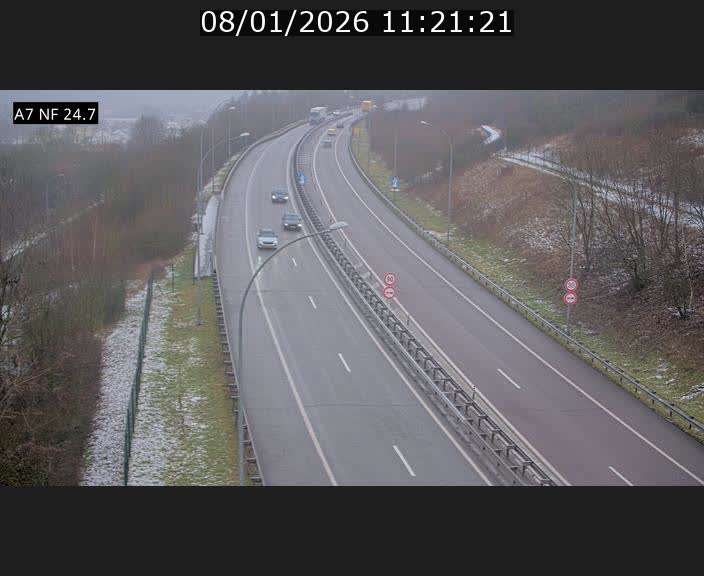 Caméra trafic Luxembourg - A7, Schieren direction Mersch