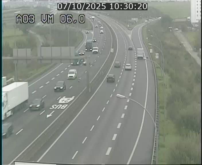 Traffic live webcam Luxembourg Aire de Berchem - A3 - BK 6 - direction France
