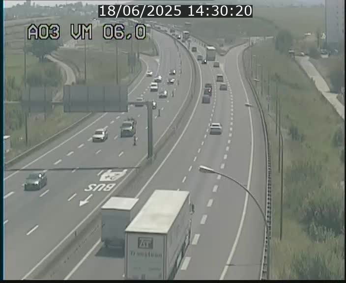 Traffic live webcam Luxembourg Aire de Berchem - A3 - BK 6 - direction France