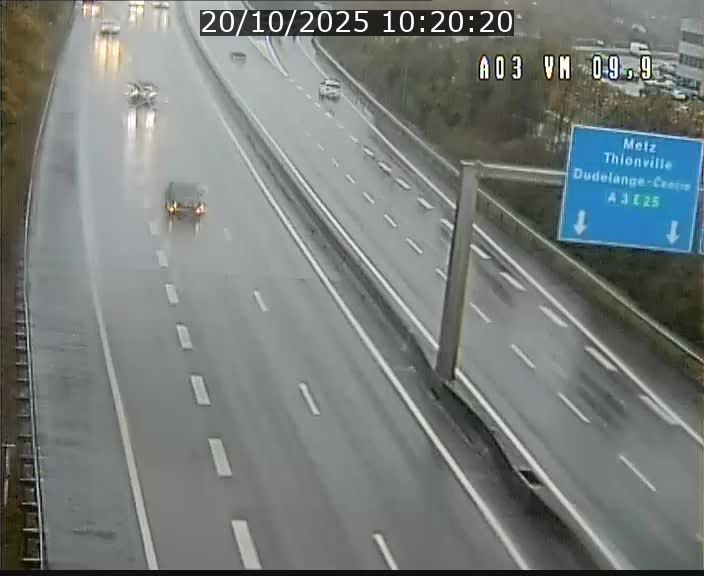 Webcam Autoroute à la Croix de Bettembourg - A3 - BK 9.9 - direction France