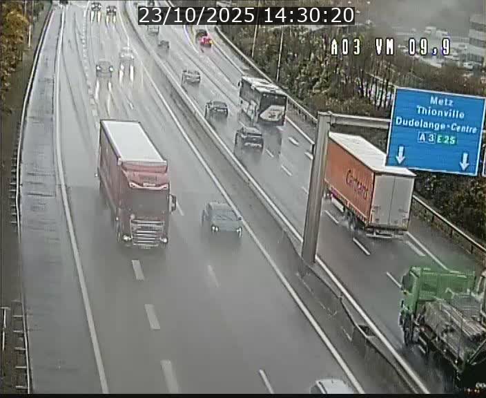 Webcam Autoroute à la Croix de Bettembourg - A3 - BK 9.9 - direction France