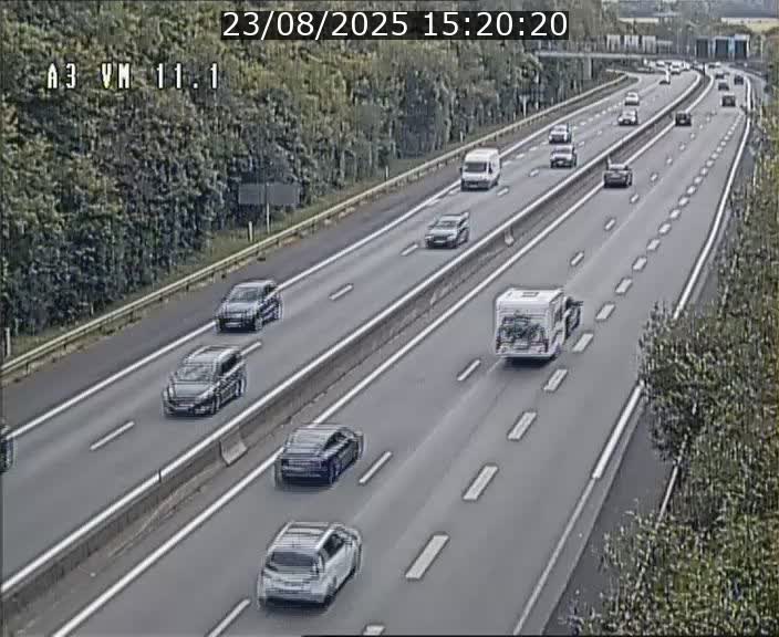 Webcam à la frontière franco-luxembourgeoise, avant la Croix de Bettembourg - BK 11.1 - direction Luxembourg-ville