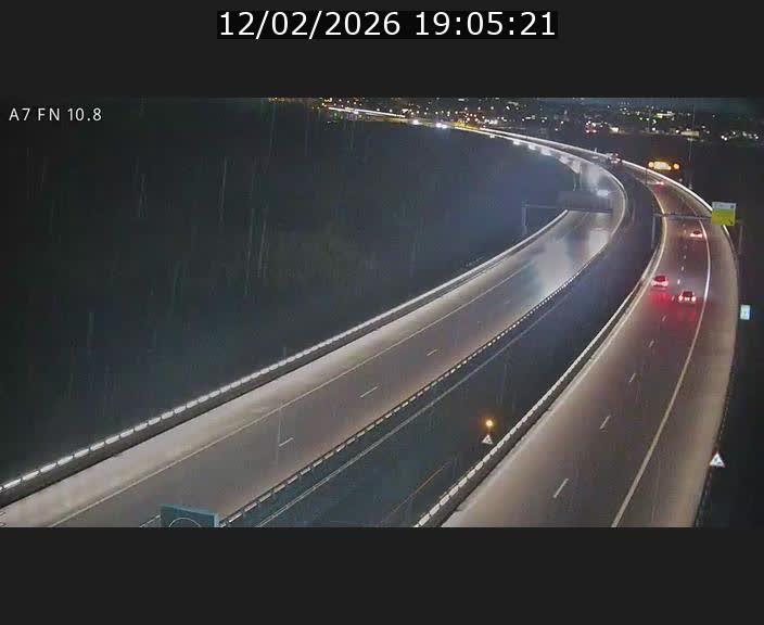 Caméra trafic Luxembourg - A7, Tunnel Gousselerbierg, sortie sud, direction rond-point Lorentzweiler (BK 10.8)
