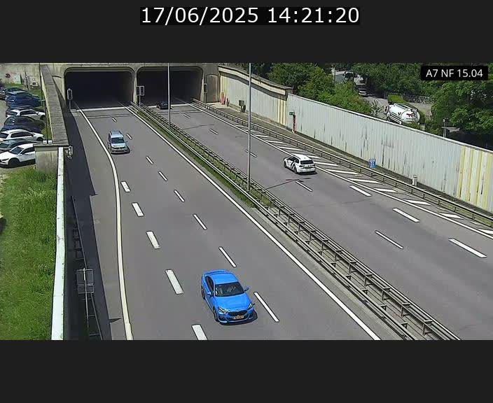 Caméra trafic Luxembourg - A7, Tunnel Mersch, entrée sud, direction Ettelbruck