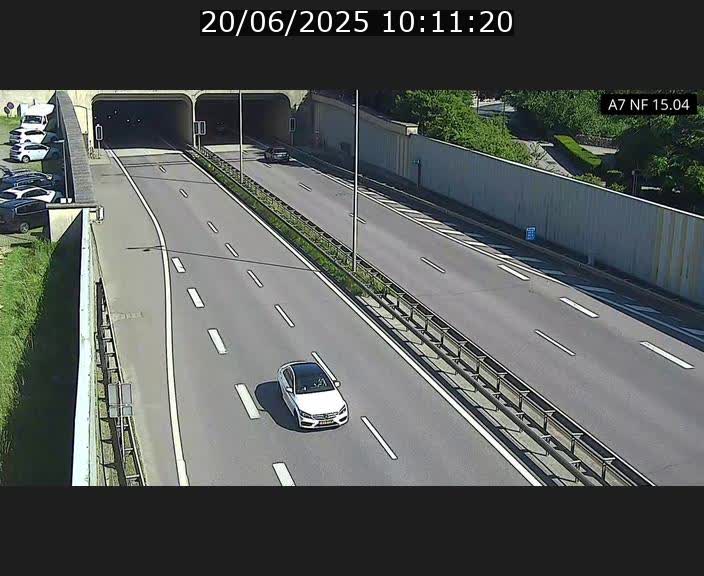 Caméra trafic Luxembourg - A7, Tunnel Mersch, entrée sud, direction Ettelbruck