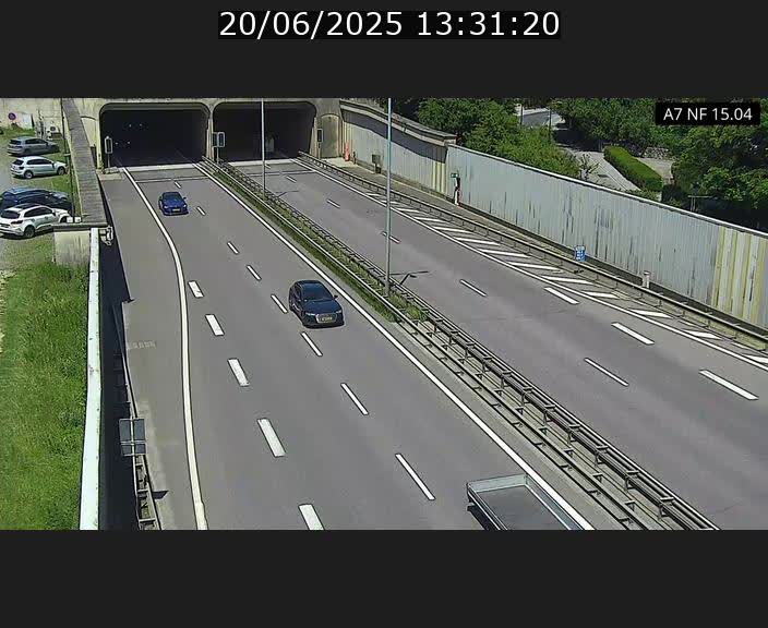 Caméra trafic Luxembourg - A7, Tunnel Mersch, entrée sud, direction Ettelbruck