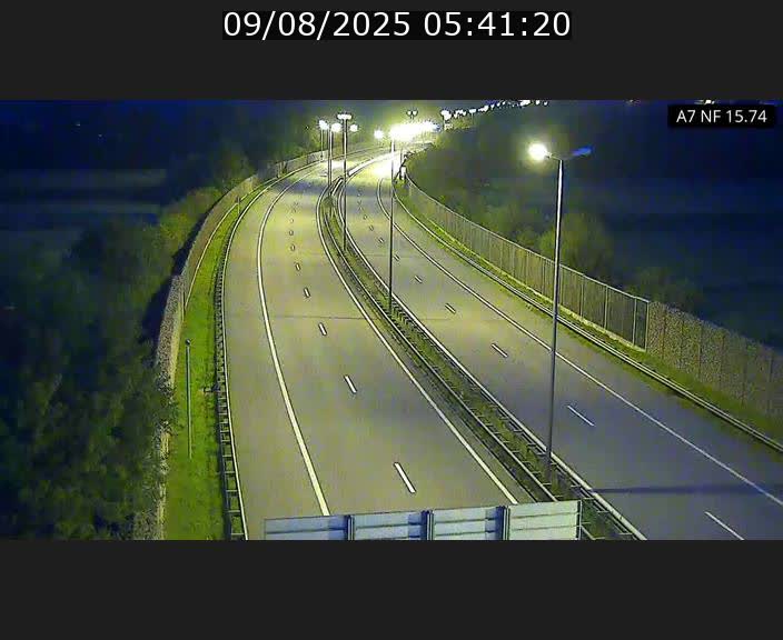 Caméra trafic Luxembourg - A7, Tunnel Mersch, entrée nord, direction Lorentzweiler