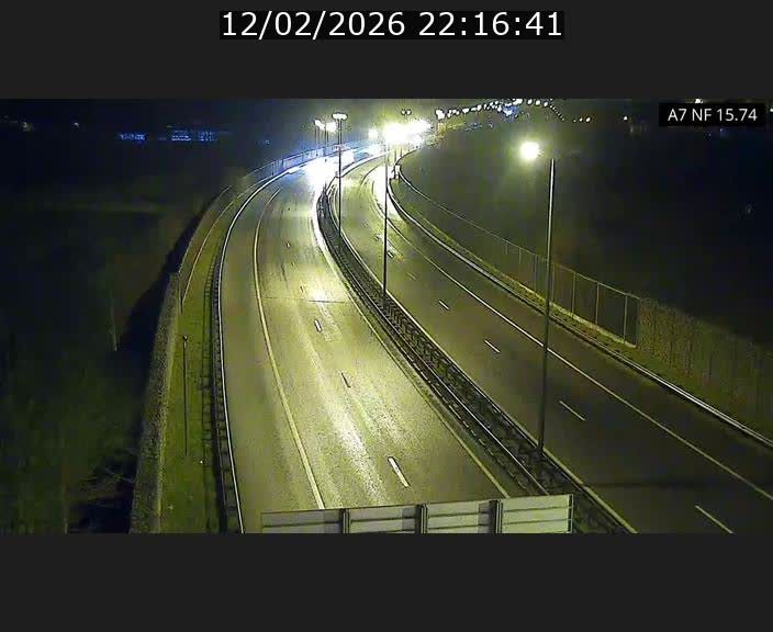 Caméra trafic Luxembourg - A7, Tunnel Mersch, entrée nord, direction Lorentzweiler