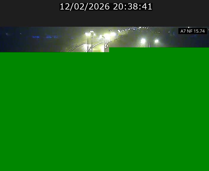 Caméra trafic Luxembourg - A7, Tunnel Mersch, entrée nord, direction Lorentzweiler