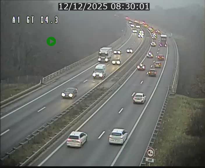 Traffic live webcam Luxembourg Itzig - A1 direction Sandweiler - BK 4.3