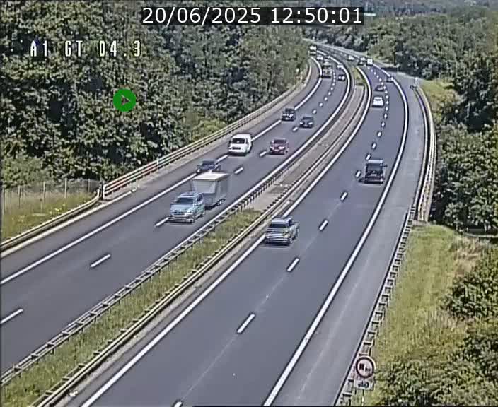 Traffic live webcam Luxembourg Itzig - A1 direction Sandweiler - BK 4.3