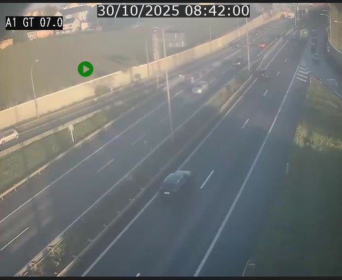 Traffic live webcam Luxembourg Cents - A1 direction Kirchberg - BK 7