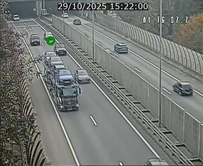 Traffic live webcam Luxembourg Kirchberg - A1 direction Luxembourg-ville - BK 7.7