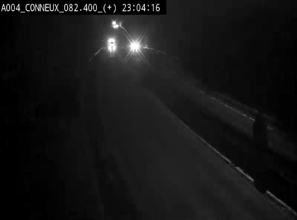 Webcam à hauteur de Conneux sur l'E411 en direction du sud de la Belgique