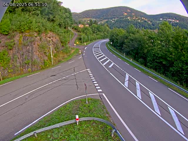 Caméra autoroute France - N66, col du Bussang direction Remiremont