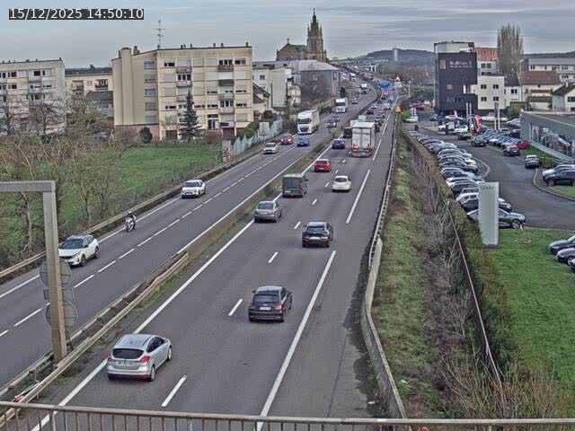 Caméra autoroute France - A31, Thionville direction Metz