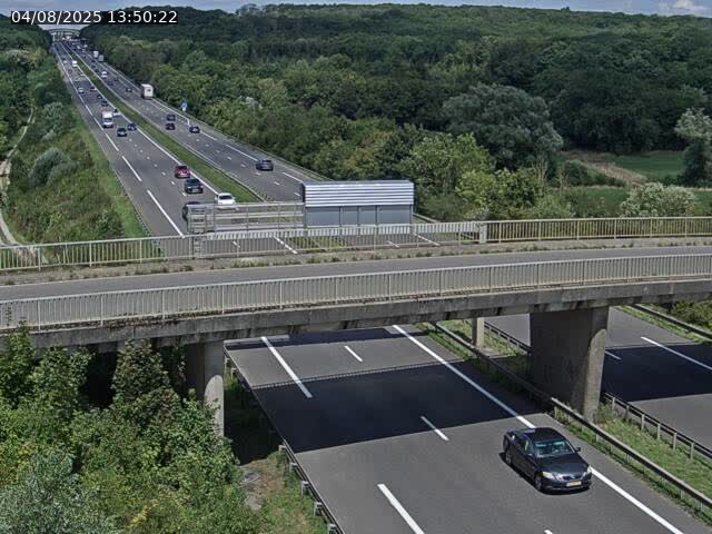 Caméra autoroute France - A31, Zoufftgen direction Luxembourg-ville, à la frontière entre la France et le Luxembourg