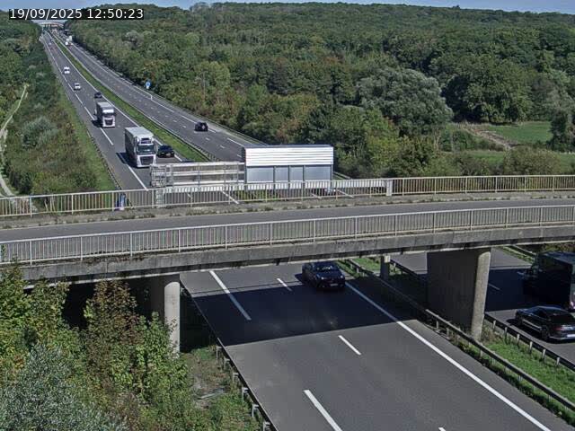 Caméra autoroute France - A31, Zoufftgen direction Luxembourg-ville, à la frontière entre la France et le Luxembourg