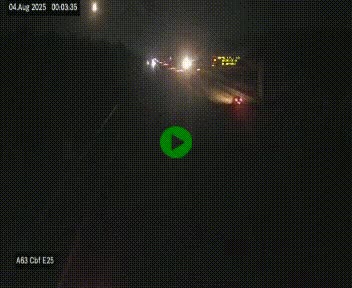 Webcam autoroute A63 en périphérie de Bordeaux au sud-est de la ville, en provenance du bassin d'Arcachon. Vue orientée vers Bordeaux