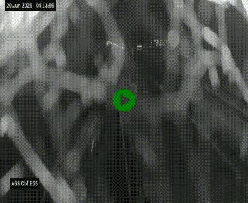 Webcam autoroute A63 en périphérie de Bordeaux au sud-est de la ville, en provenance du bassin d'Arcachon. Vue orientée vers Bordeaux