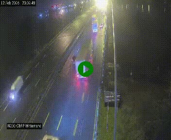 Webcam sur le périphérique de Bordeaux à l'est de la ville. Caméra située sur le Pont Mitterand sur la N230