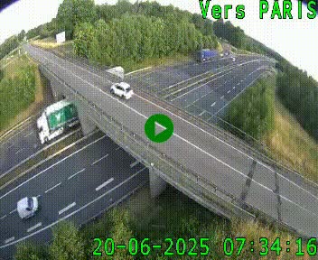Clone of Caméra routière sur l'autoroute A20 au nord de Limoges, à la jonction avec la N520. Vue orientée vers Paris